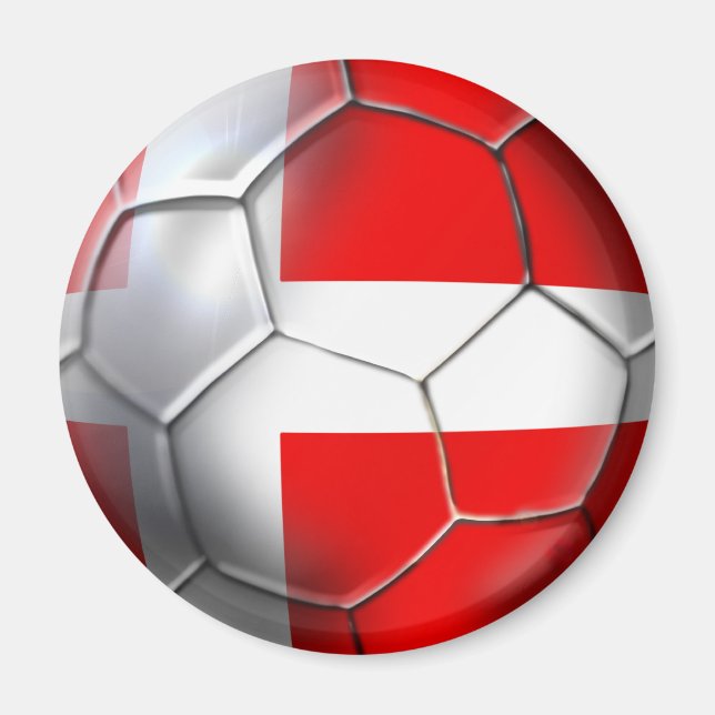 Imán Fútbol en Dinamarca (Frente)