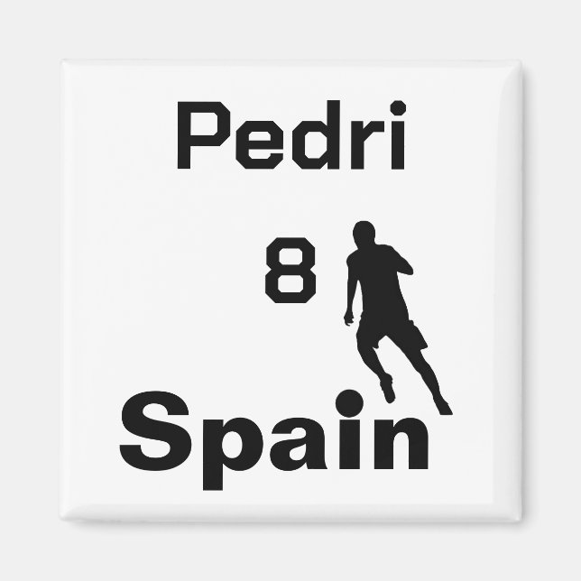 Imán Fútbol en España, personalizable (Frente)