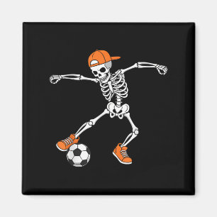Imán Fútbol Esqueleto Fútbol de Halloween Truco o trato