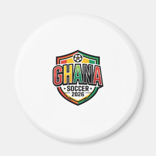Imán Fútbol Ghana 2026 Fútbol Negrita Tipografía País R