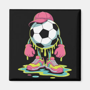 Imán Fútbol Helado Goteo Hombres Mujeres Juego Fútbol G