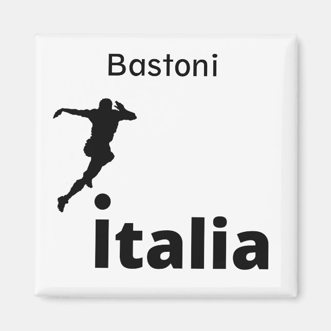 Imán Fútbol Italia, personalizable (Frente)