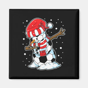 Imán Fútbol Navidad Muñeco de nieve Dabbing Byll Santa