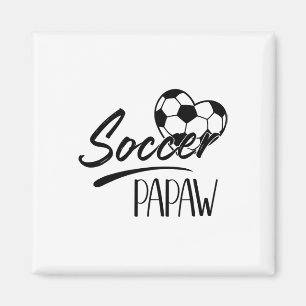 Imán Fútbol Papaw Corazón Familia Partido Equipo Jugado