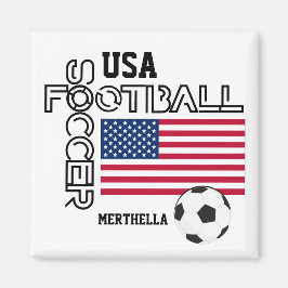 Imán Fútbol Personalizado de Estados Unidos