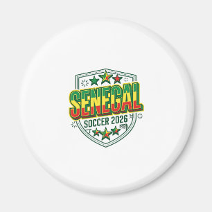 Imán Fútbol Senegal 2026 Fútbol Negrita Tipografía País