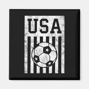 Imán Fútbol Usa Bandera Americana Mujeres Hombres Niños