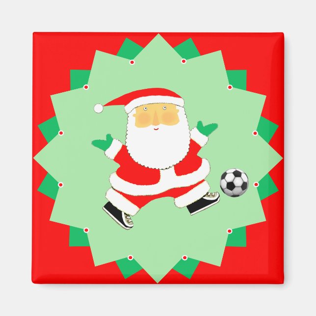 Imán Fútbol vacaciones regalos Stucking Stuffers (Frente)