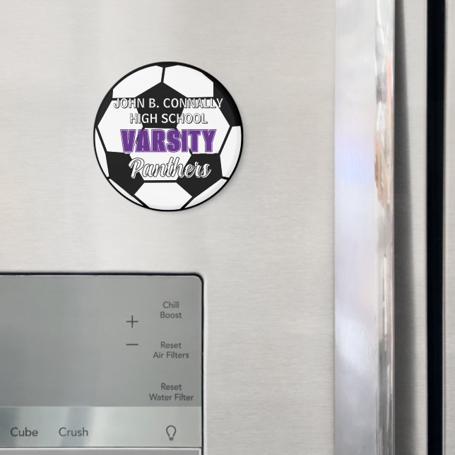 Imán Fútbol Varsity Escolar Personalizado Escuela Secun (In situ (nevera))