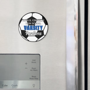 Imán Fútbol Varsity Soccer Personalizado Escuela Secund