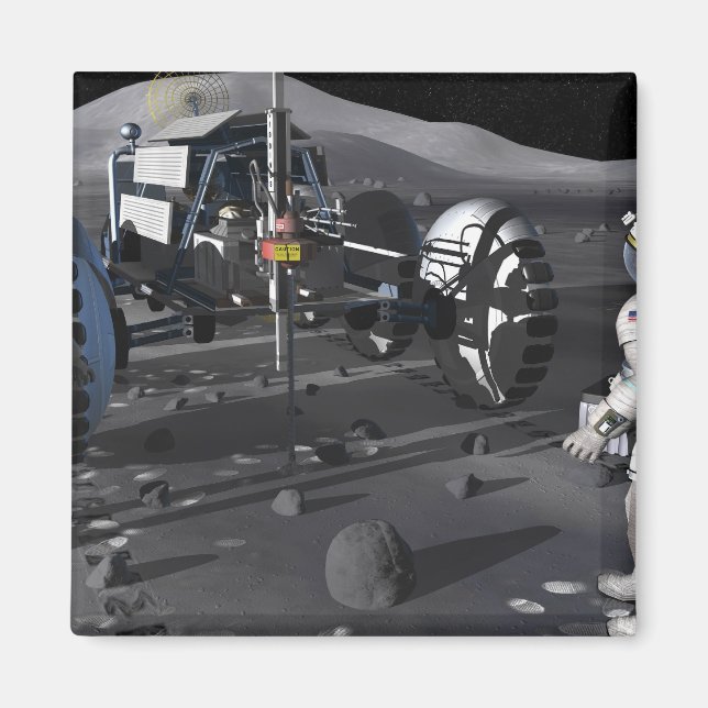 Imán Futuras misiones de exploración espacial (Frente)