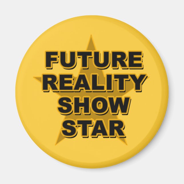 Imán Future Reality Show Camisetas Star, regalos (Frente)