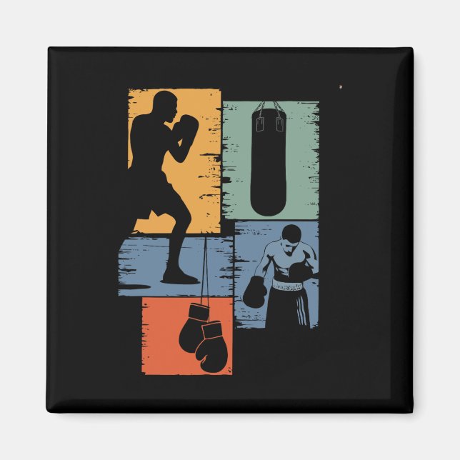 Imán Futuro campeón Boxer Niños Niños Diseño Gráfico di (Frente)