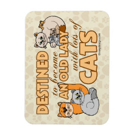 Imán Futuro Crazy Cat Lady Divertido diseño