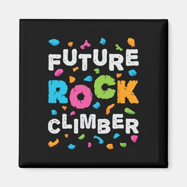 Imán Futuro escalador de rocas escalada en roca boulder (Frente)