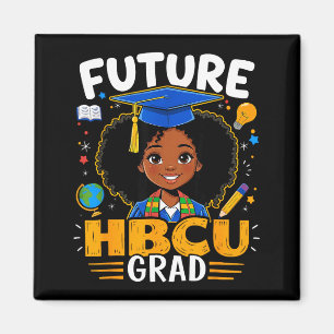 Imán Futuro graduado de Hbcu niños niña negra afro hist