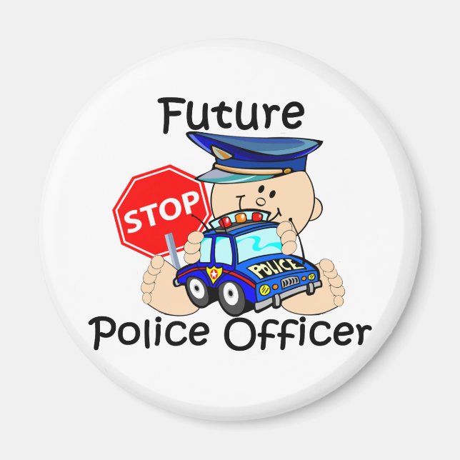 Imán Futuro Oficial de Policía (Frente)