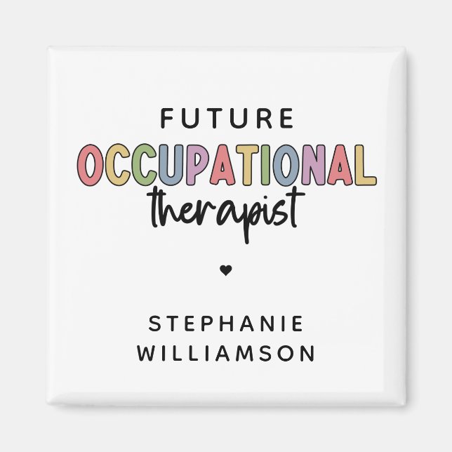 Imán Futuro personalizado al terapeuta ocupacional cont (Frente)