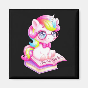 Imán Futuro Profesor de Unicornio Lindo Salón de Clase