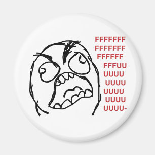 Imán Fuuuu del fuuu del individuo de la rabia
