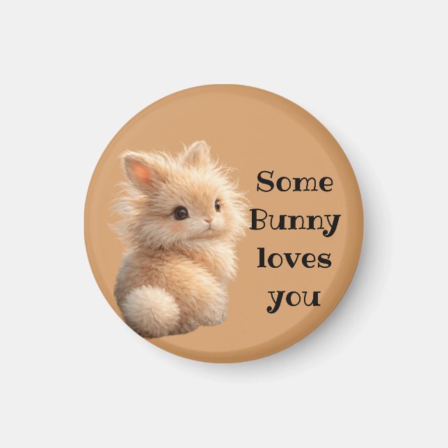 Imán Fuzzy bunny: Some Bunny Loves You (Frente)