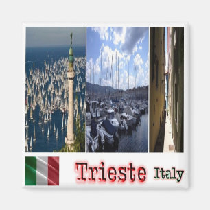 Imán FVG018, TRIESTE, Mosaico, Italia, Fridge