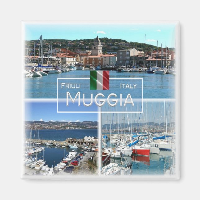 Imán FVG028 MUGGIA - Mosaic - Italia - Fridge (Frente)