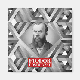 Imán Fyodor Dostoevsky - Estilo geométrico elegante