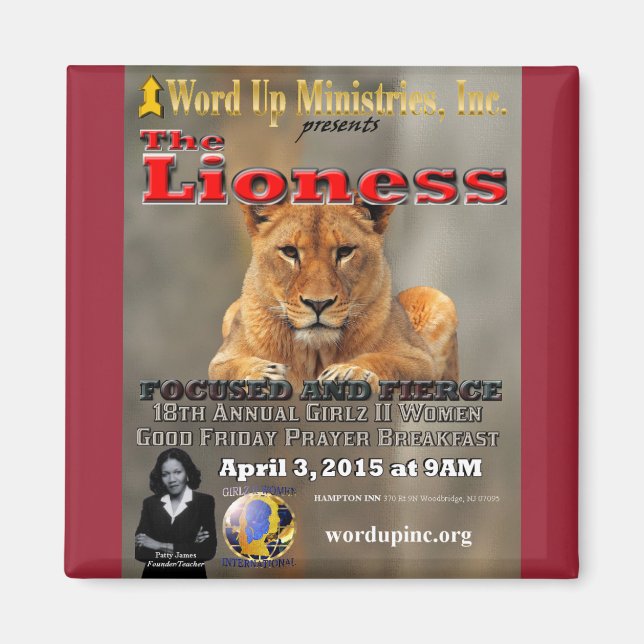 Imán G2W 2015 Prayer Breakfast Magnet (Frente)