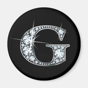 Imán "G" Diamond Bling Magnet