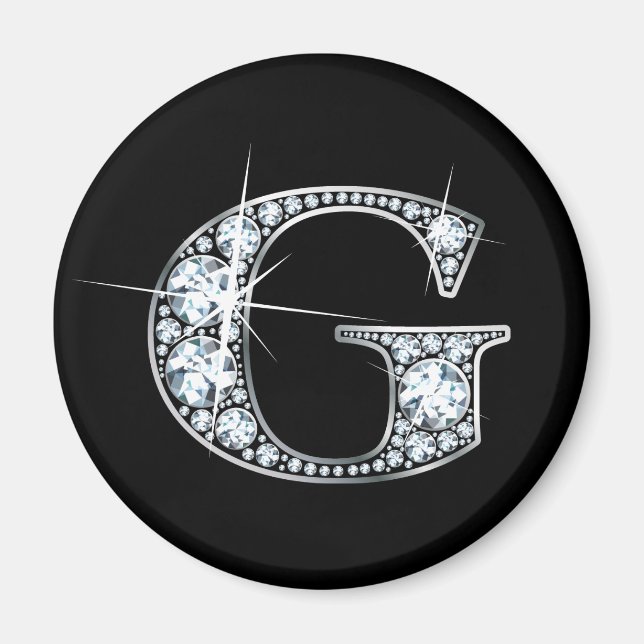 Imán "G" Diamond Bling Magnet (Frente)