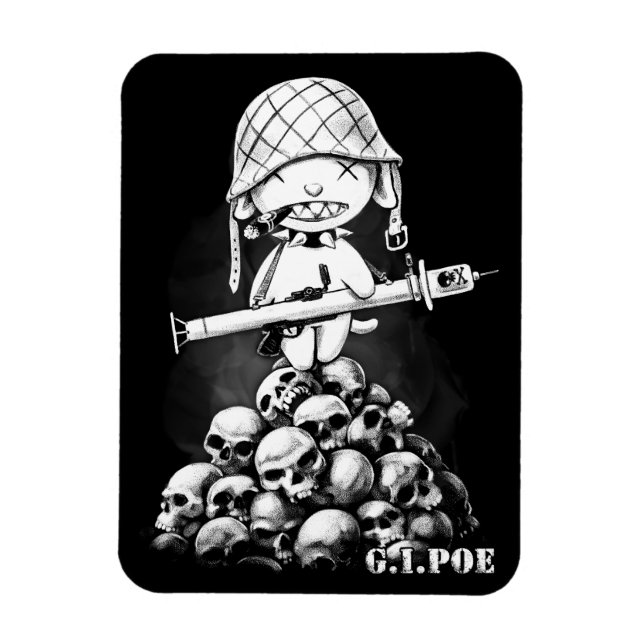 Imán G.I. Poe - Un verdadero héroe zombi - Magnet (Vertical)