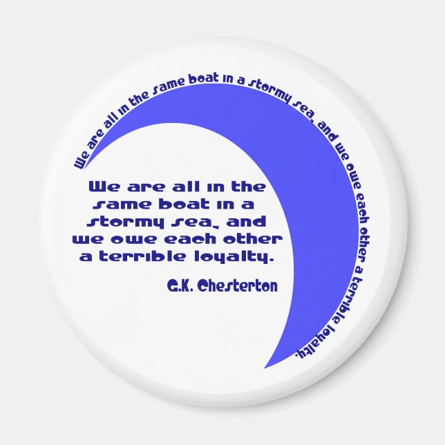 Imán G. K. Chesterton Mar tormentoso (Frente)