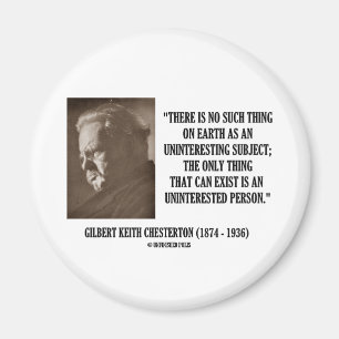 Imán G.K. Indiferente sujeto sin interés de Chesterton