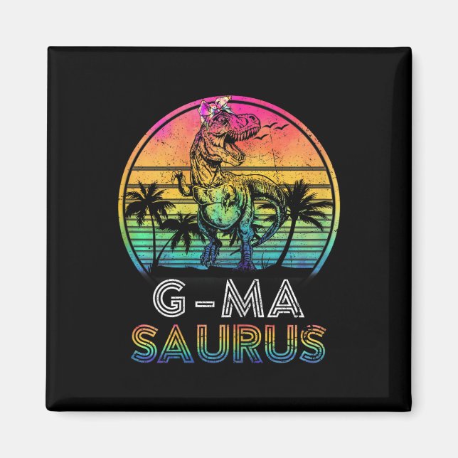 Imán G-masaurus Dinosaur G-ma Saurus Familia Coincident (Frente)