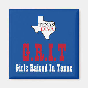 Imán G.R.I.T. - Chicas Criados En Texas - Texas DIVA