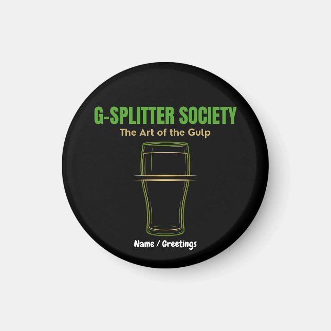 Imán G-Splitter Society The Art of the Gulp PintCulture (Frente)