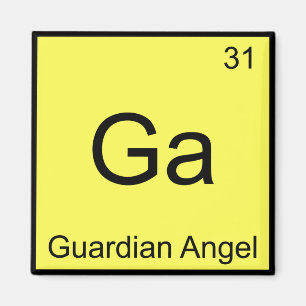 Imán Ga - Guardian Angel Funny Chemistry Element Symbol
