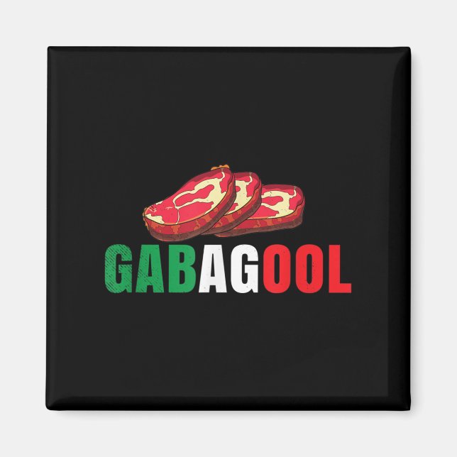 Imán Gabagool Cacola Meat New Jersey Italian Pride Gift (Frente)