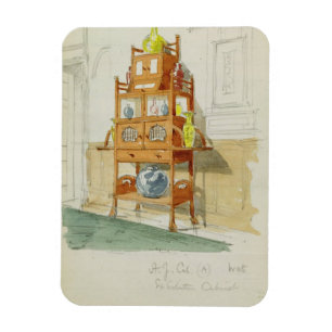 Imán Gabinete de la exposición, c.1860s-70s (w/c y