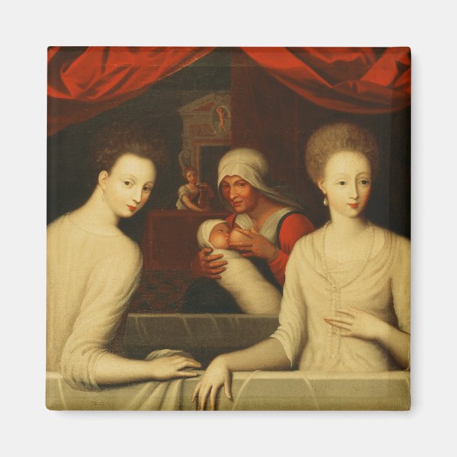 Imán Gabrielle d'Estrees y su hermana (Frente)