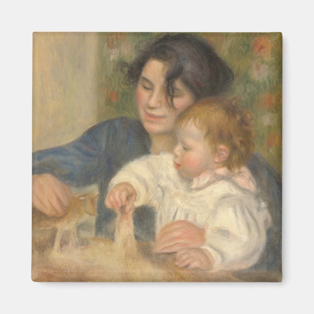 Imán Gabrielle y Jean (por Pierre-Auguste Renoir) (Frente)
