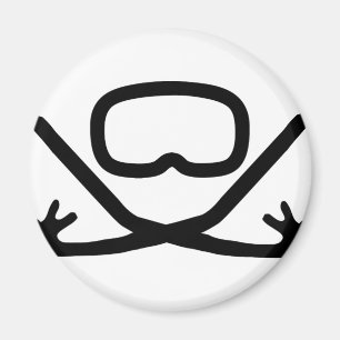 Imán gafas de buceo y tubo