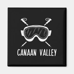 Imán Gafas de esquí para esquiador del valle de Canaán