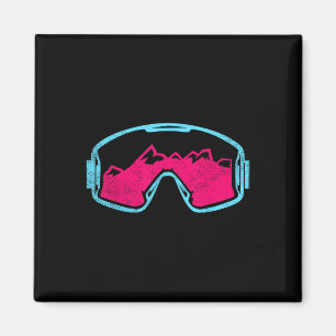 Imán Gafas de esquí Retro Vintage para snowboard años 8