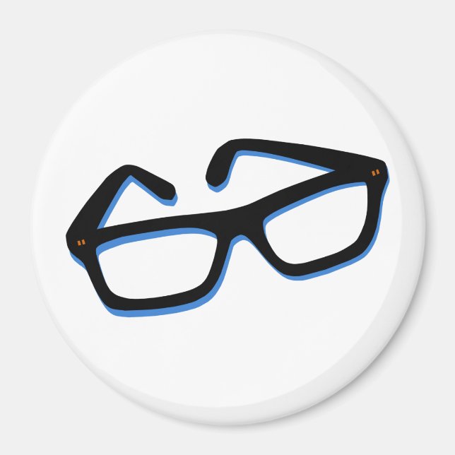 Imán Gafas de friki geniales (Frente)