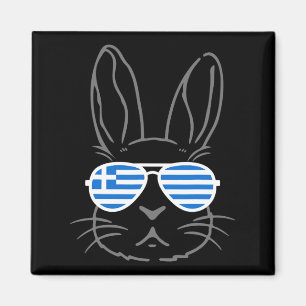 Imán Gafas de orejas de conejo divertidas Pascua 2025 b