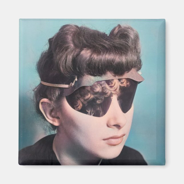 Imán Gafas de protección retro (Frente)