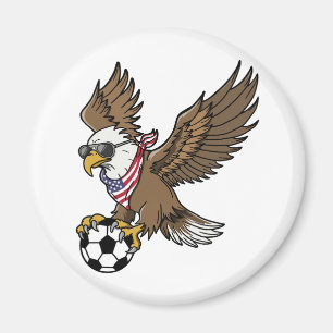Imán Gafas de sol águila de fútbol americano frescas vi