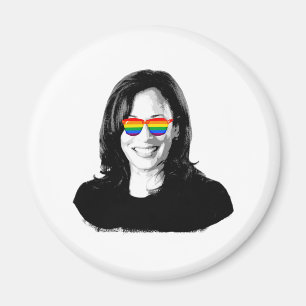 Imán Gafas de sol de arcoiris Kamala Harris